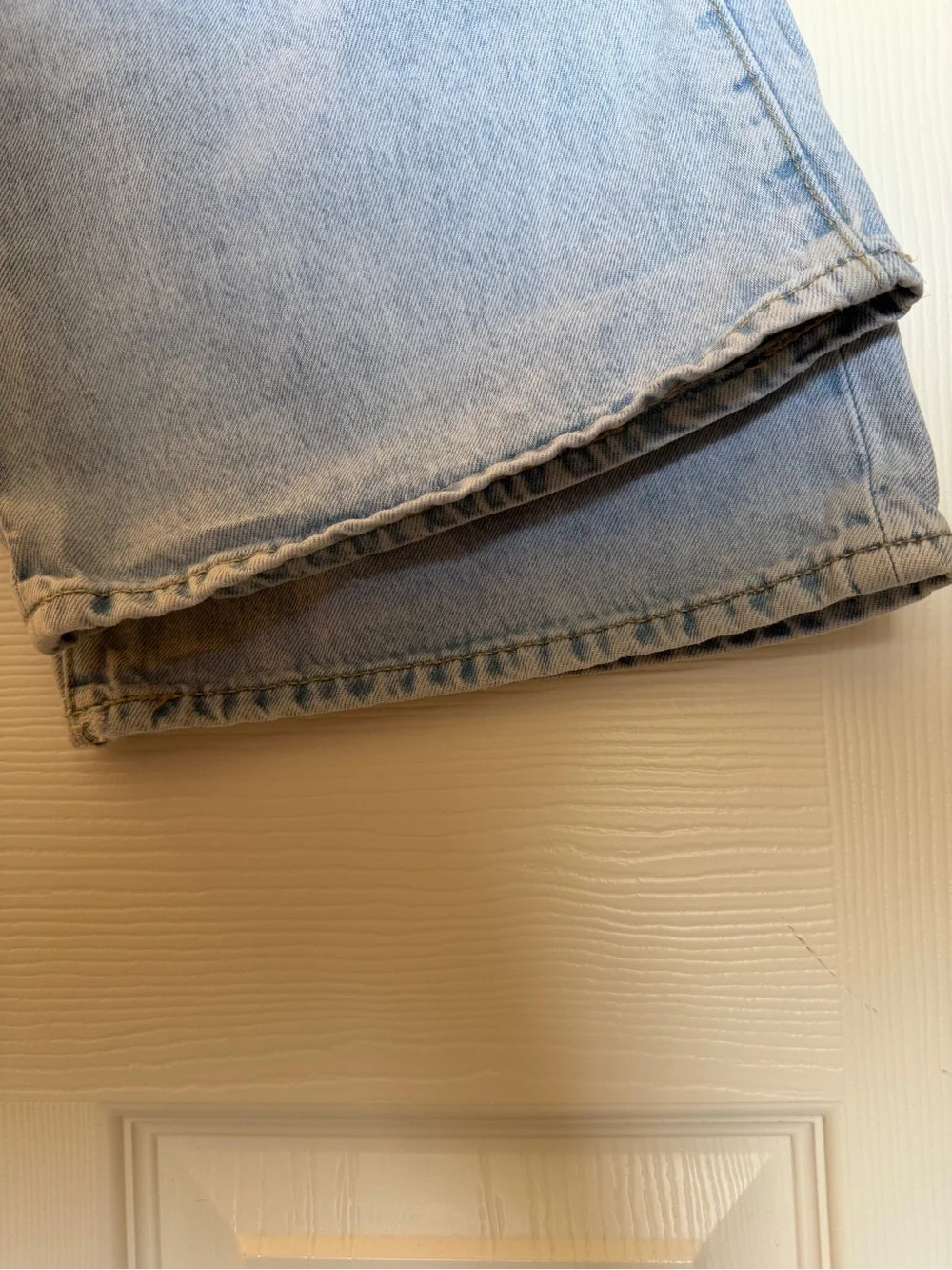 Old Navy Girls Super Baggy High Rise Wide Leg Distressed Jeans Light Wash 12